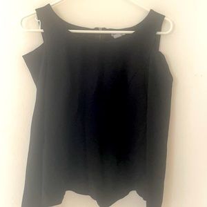 Open Shoulders Black Long Sleeve